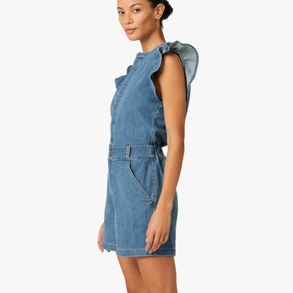 NWT Joe’s Anthropologie The Emilia Purpose Denim Romper Size Medium - Picture 8 of 16